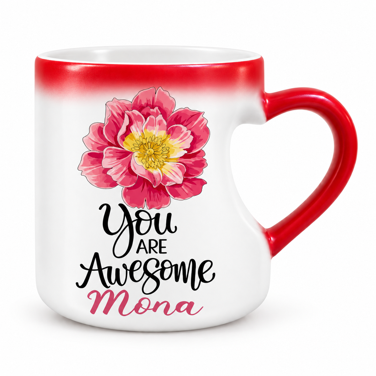 Magic Heart Handle Mug – Inspirational Floral Designs | 350 ml