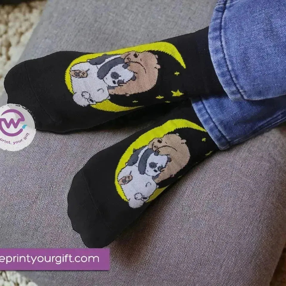 1 Pairs Foot Socks Random- We Bare Bears - WE PRINT