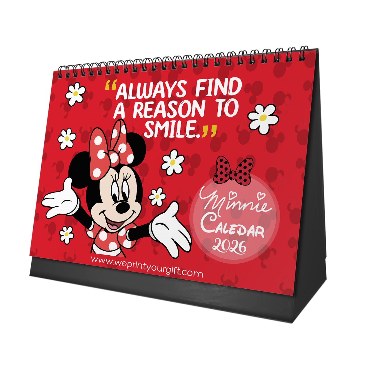 Minnie Mouse Desk Calendar 2026