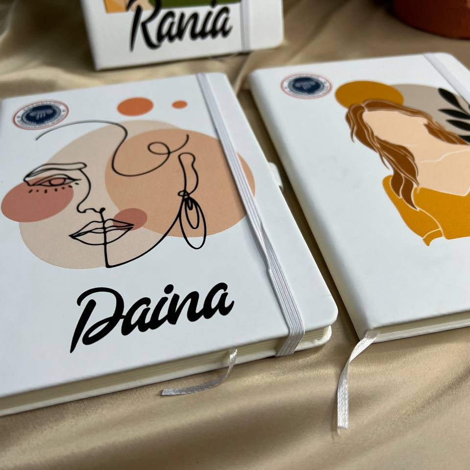 White Notebook with Elastic Band - Buy 2 Get 1 Free