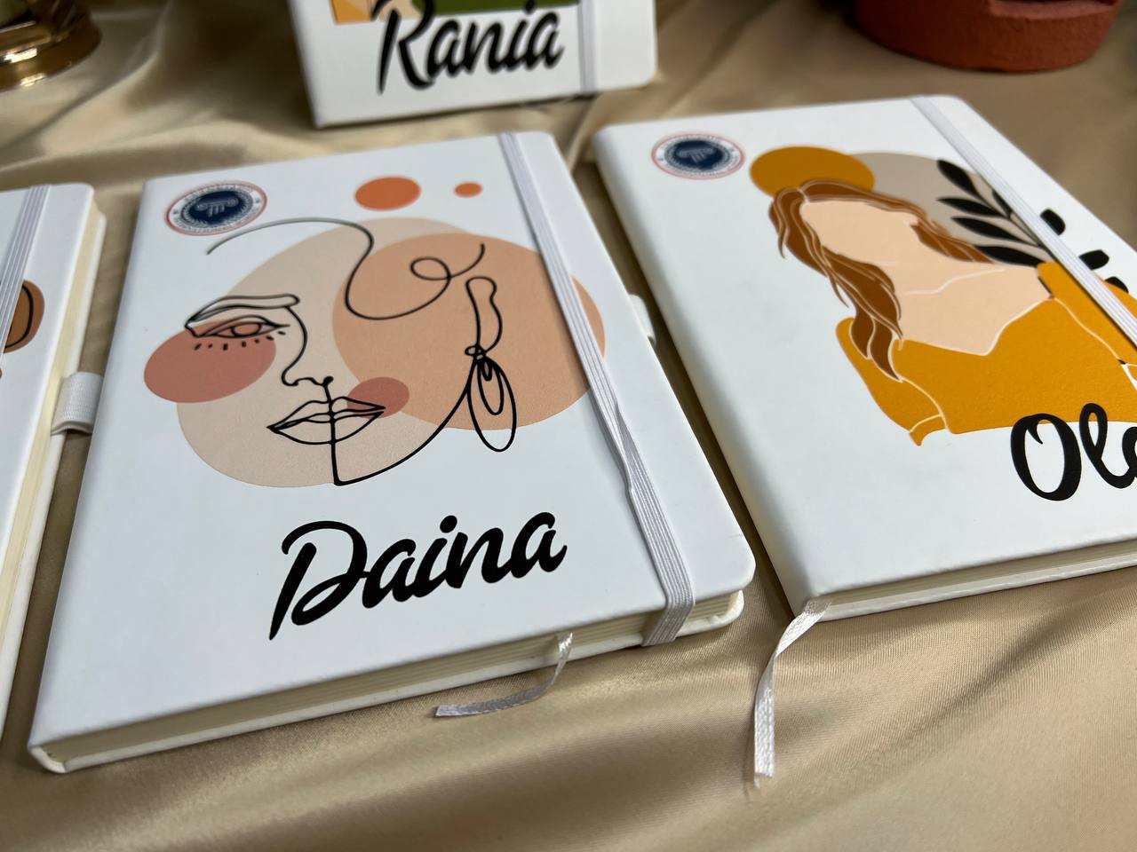 White Notebook with Elastic Band - Buy 2 Get 1 Free