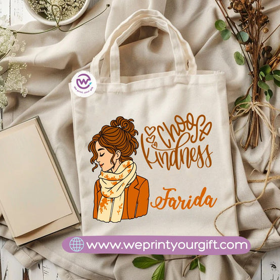 Retro Motivational Canvas Tote Bag – Vintage-Inspired Positive Quotes