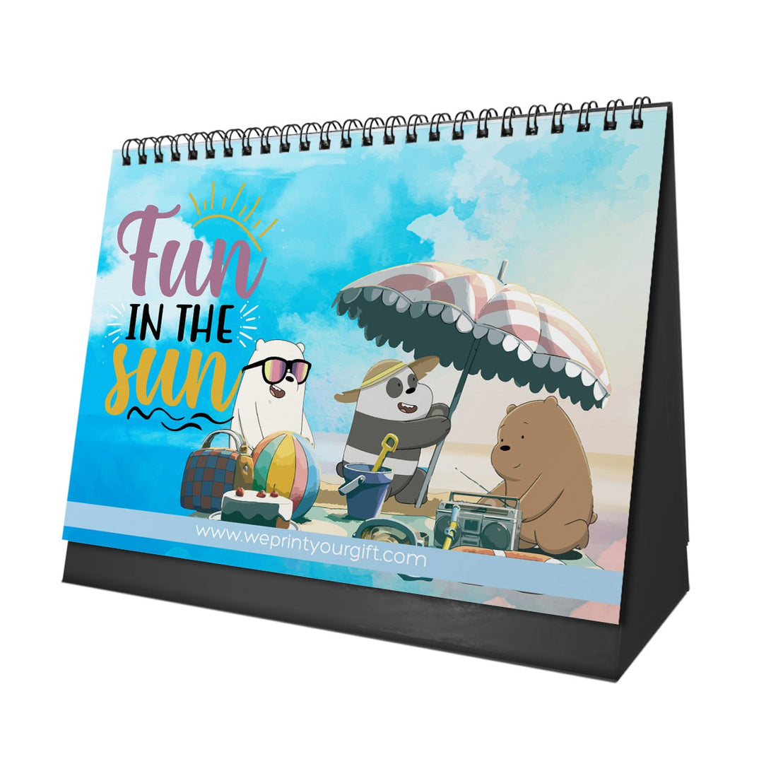 Cute Bears Desk Calendar 2026