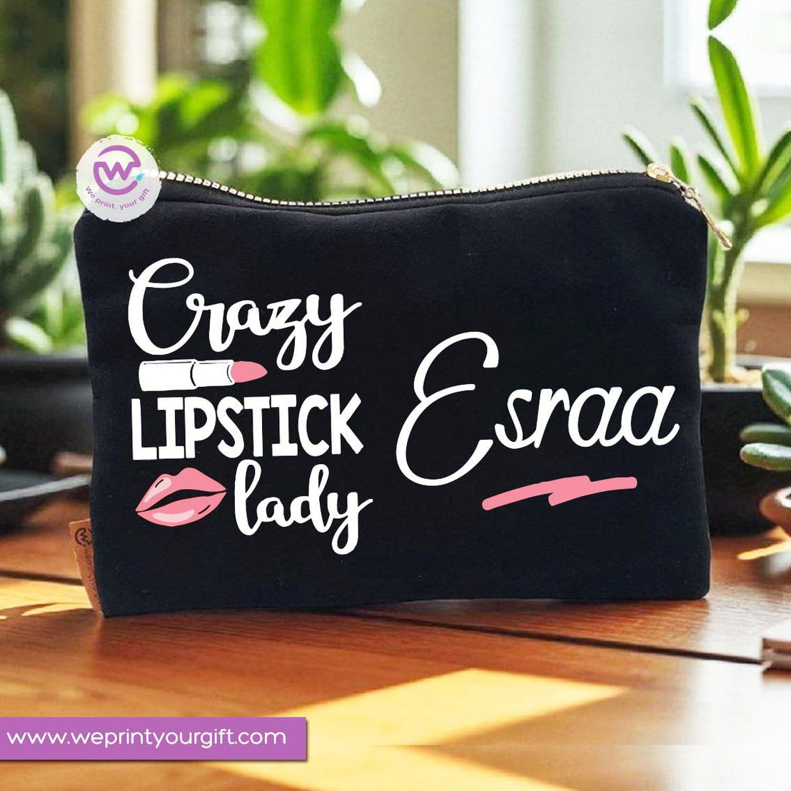 Makeup Tools Theme Makeup Bag & Pencil Case – Stylish Cotton Pouch