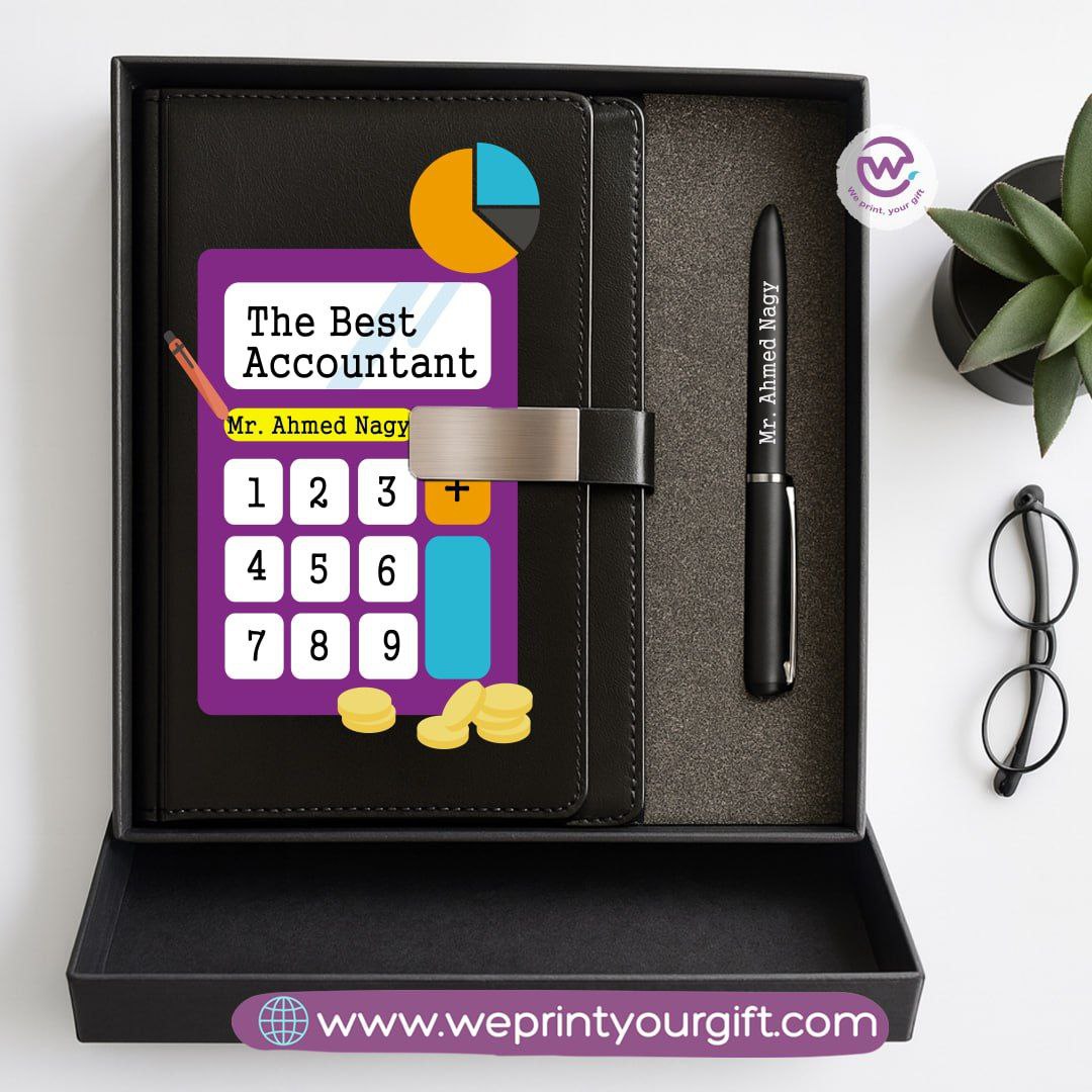 Professional Personalized Gift Box – Custom Name Career-Themed Notebook & Pen Set