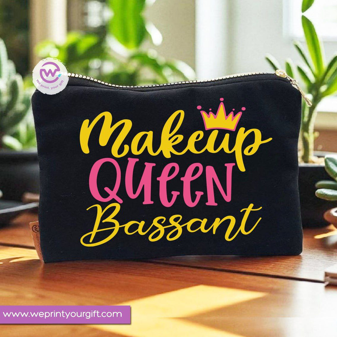 Makeup Tools Theme Makeup Bag & Pencil Case – Stylish Cotton Pouch