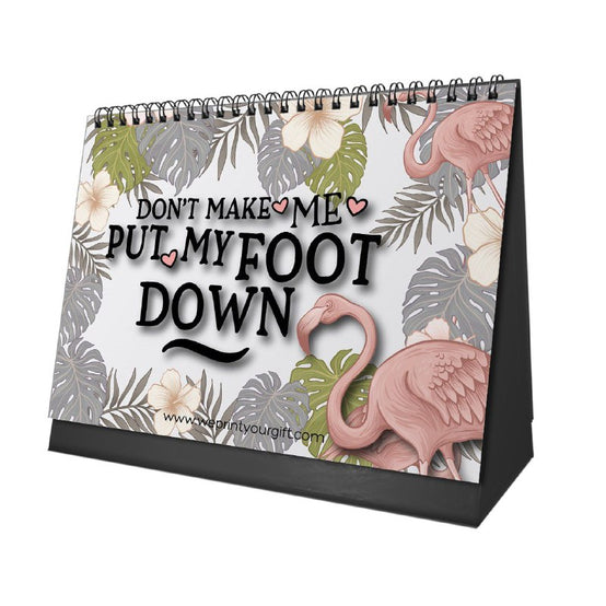 Flamingo Desk Calendar 2026