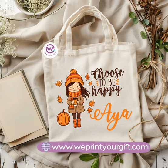 Retro Motivational Canvas Tote Bag – Vintage-Inspired Positive Quotes