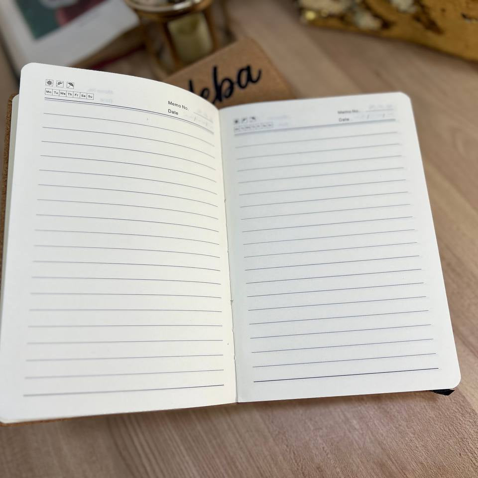 Black  Notebook with Elastic Band - Buy 2 Get 1 Free