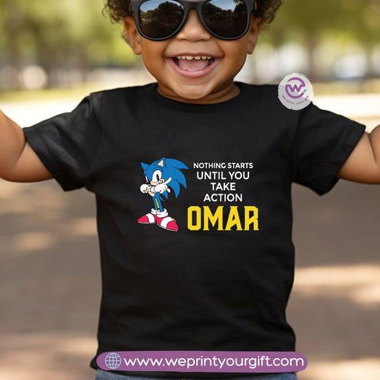Custom Kids T-Shirt- Sonic