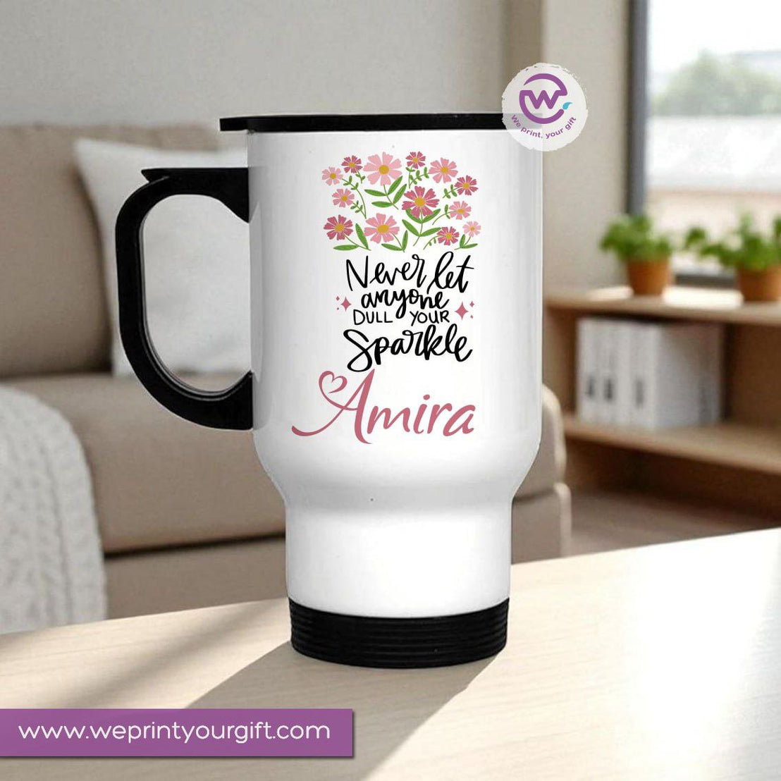 Travel mug- Floral- Names