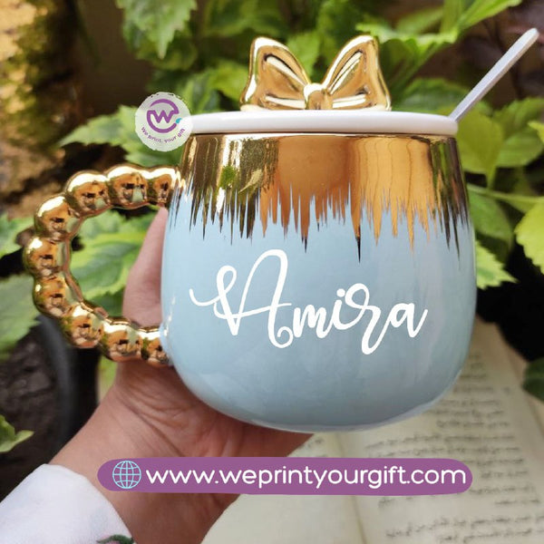 Ceramic Mug with 3D Lid-Name designs