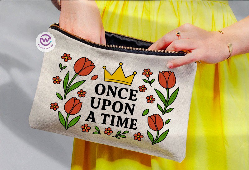 Fabric makeup case - English quotes