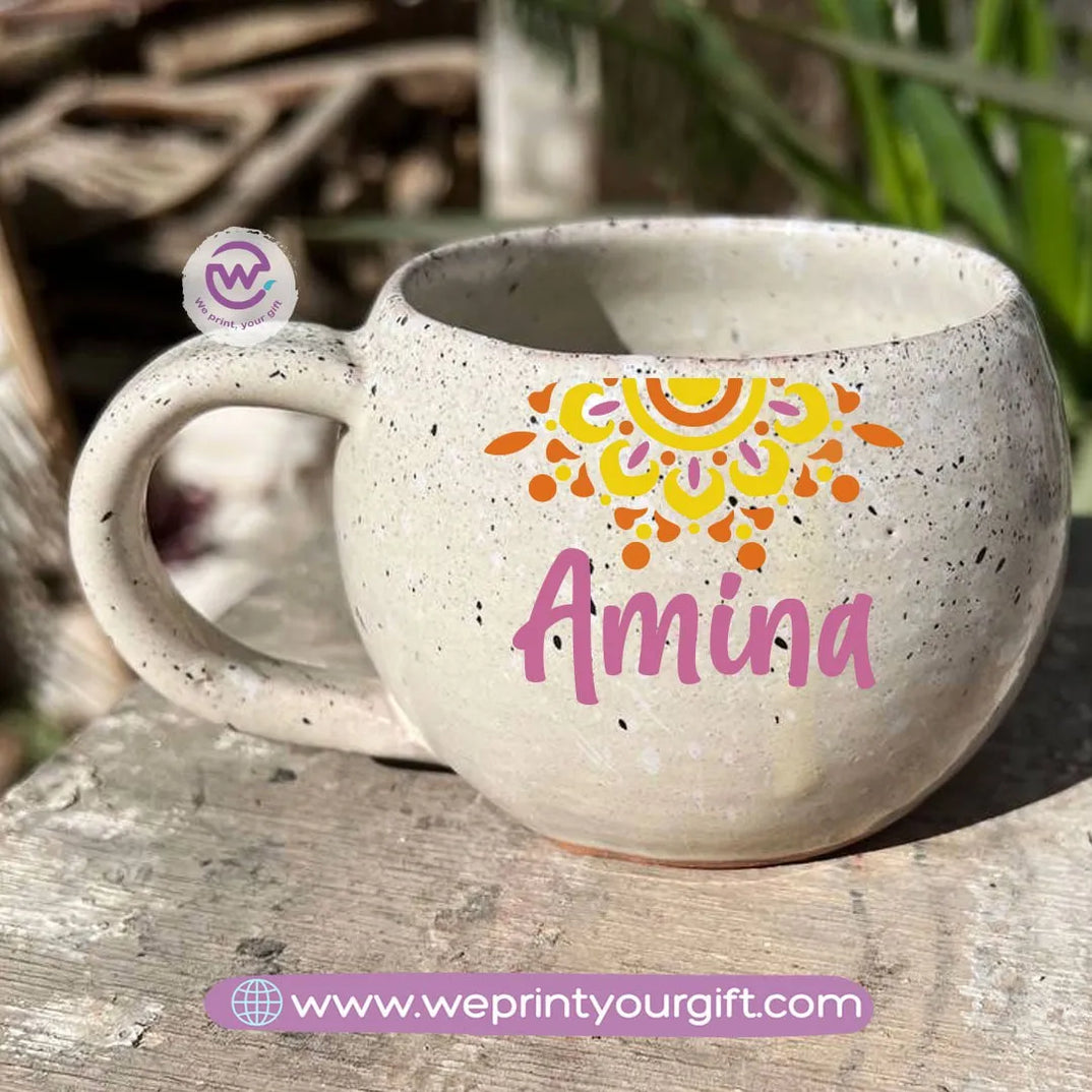 Bowl Marble Pottery Mug- Names