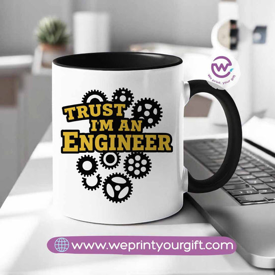 Custom mug- Colored inside mug- Engineer