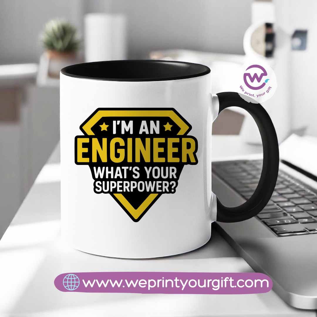 Custom mug- Colored inside mug- Engineer