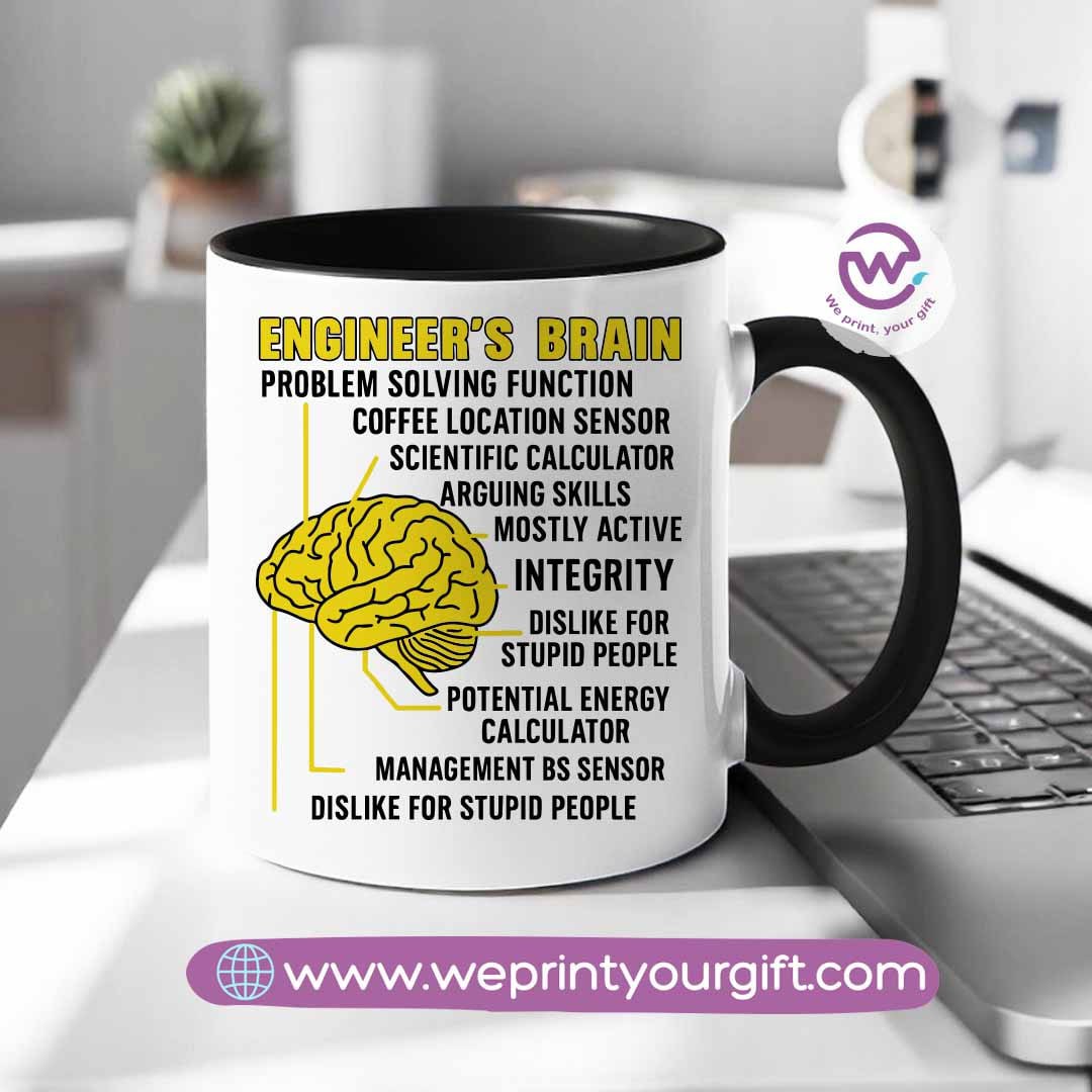 Custom mug- Colored inside mug- Engineer