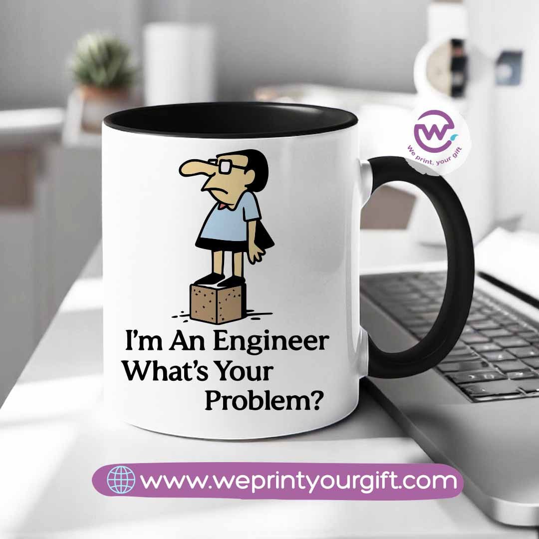Custom mug- Colored inside mug- Engineer