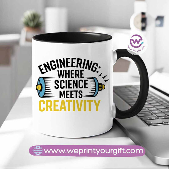 Custom mug- Colored inside mug- Engineer