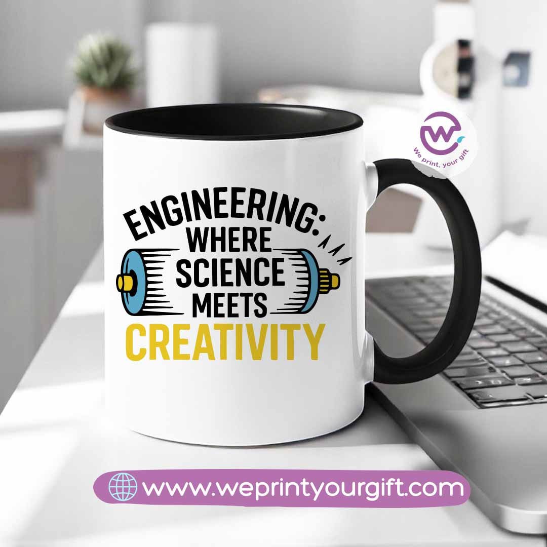 Custom mug- Colored inside mug- Engineer