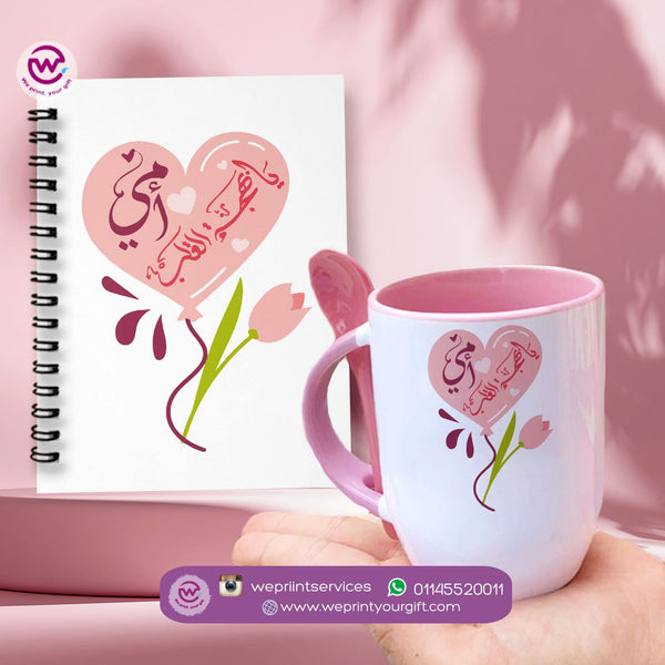 Mother's Day set(Notebook+ Spoon-mug)