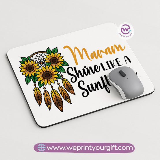 Custom mouse pad- Sunflower
