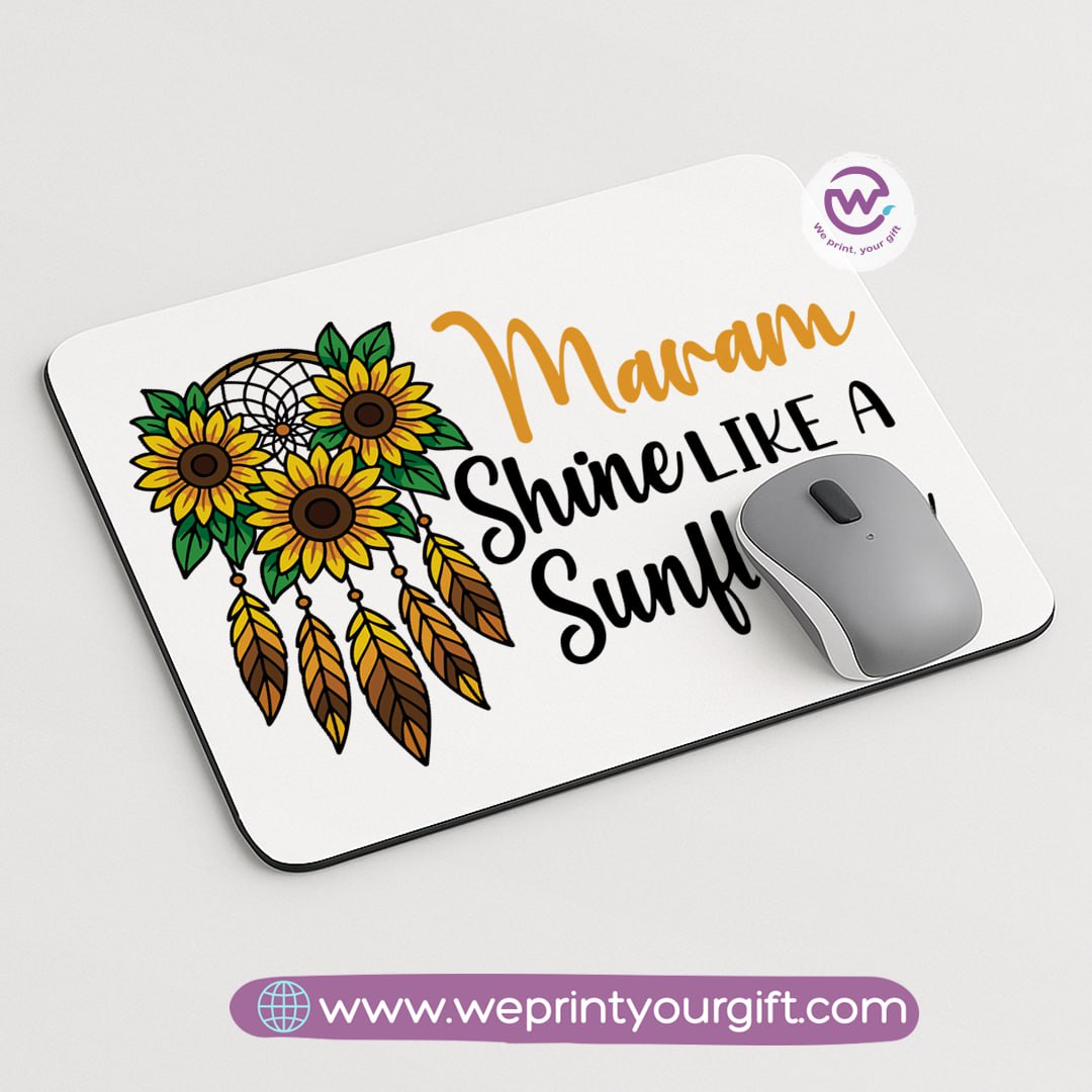 Custom mouse pad- Sunflower