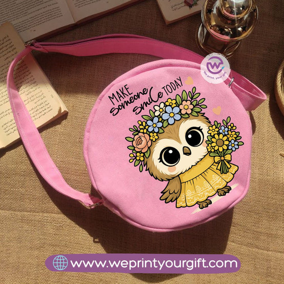 حقيبة مستديرة - بومة