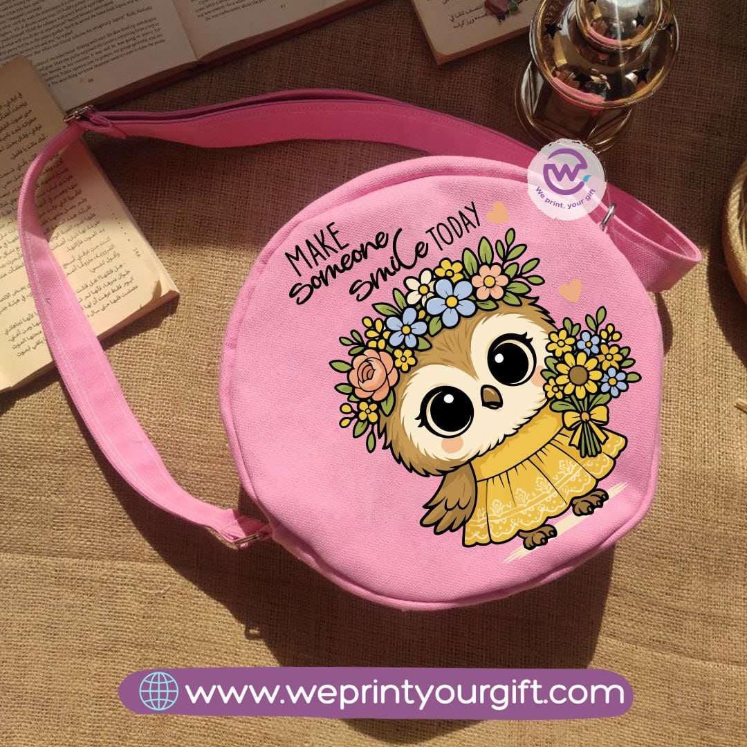 حقيبة مستديرة - بومة