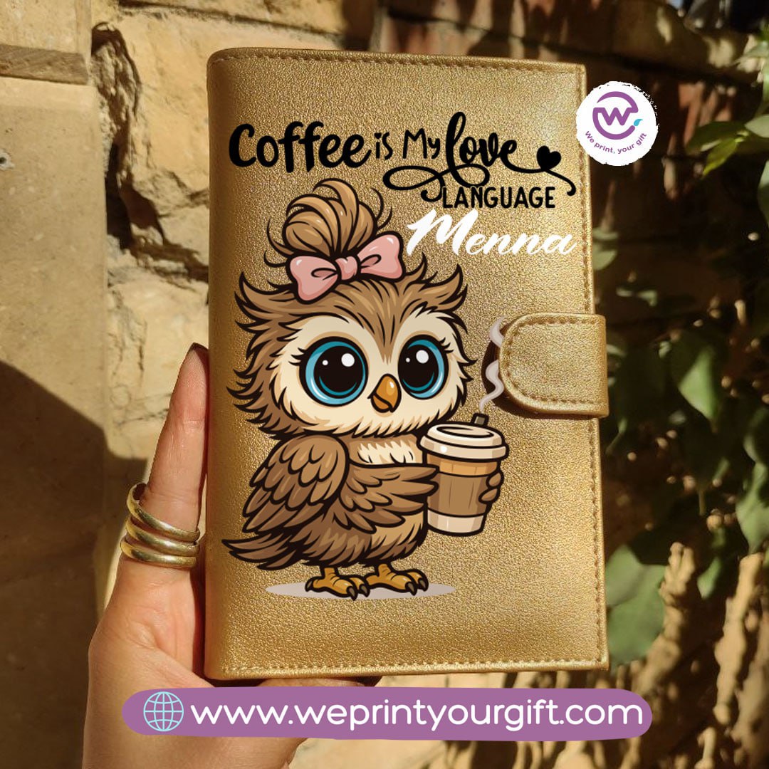Leather Wallet for Women- Owl- Names