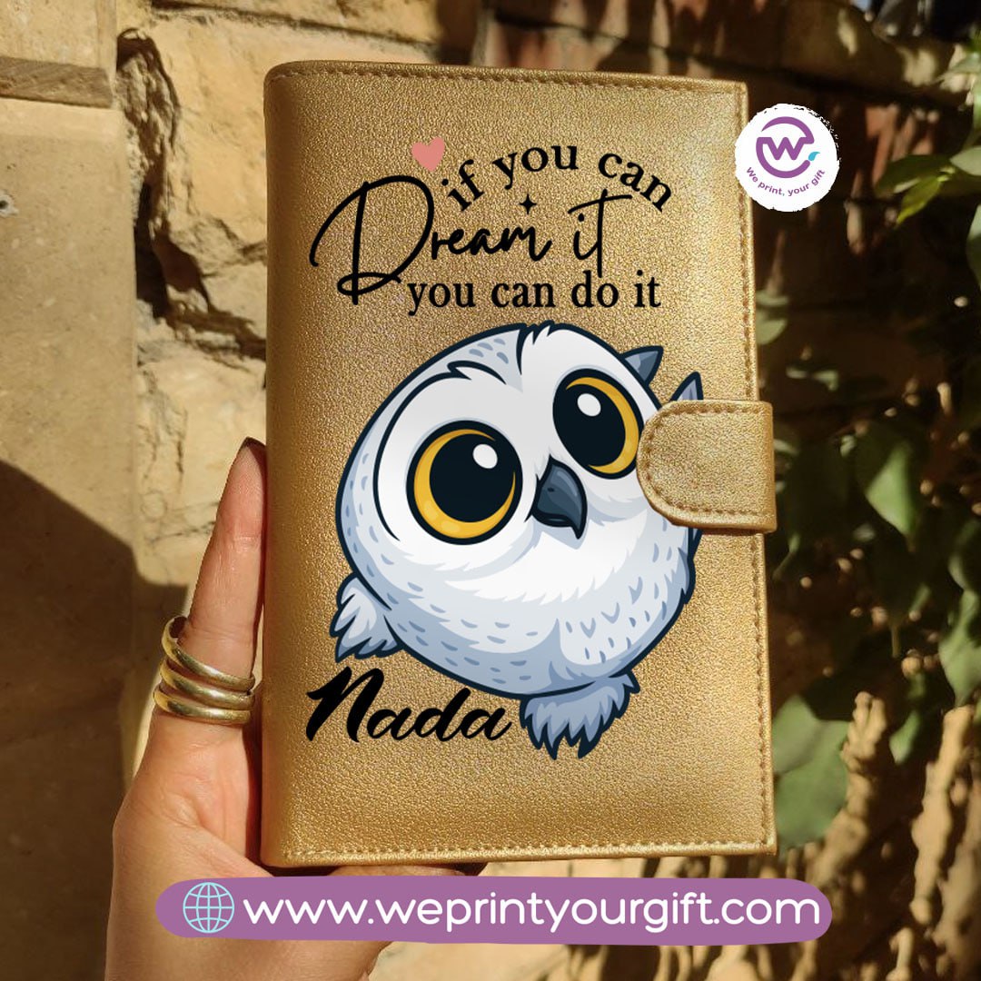 Leather Wallet for Women- Owl- Names