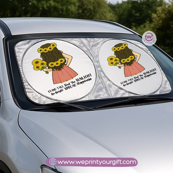 مظلة أمامية للسيارة - زهرة الشمس