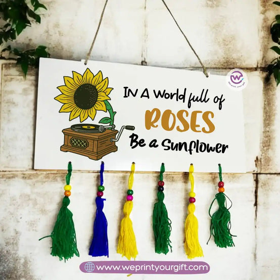 Wooden wall hanging- Sunflower