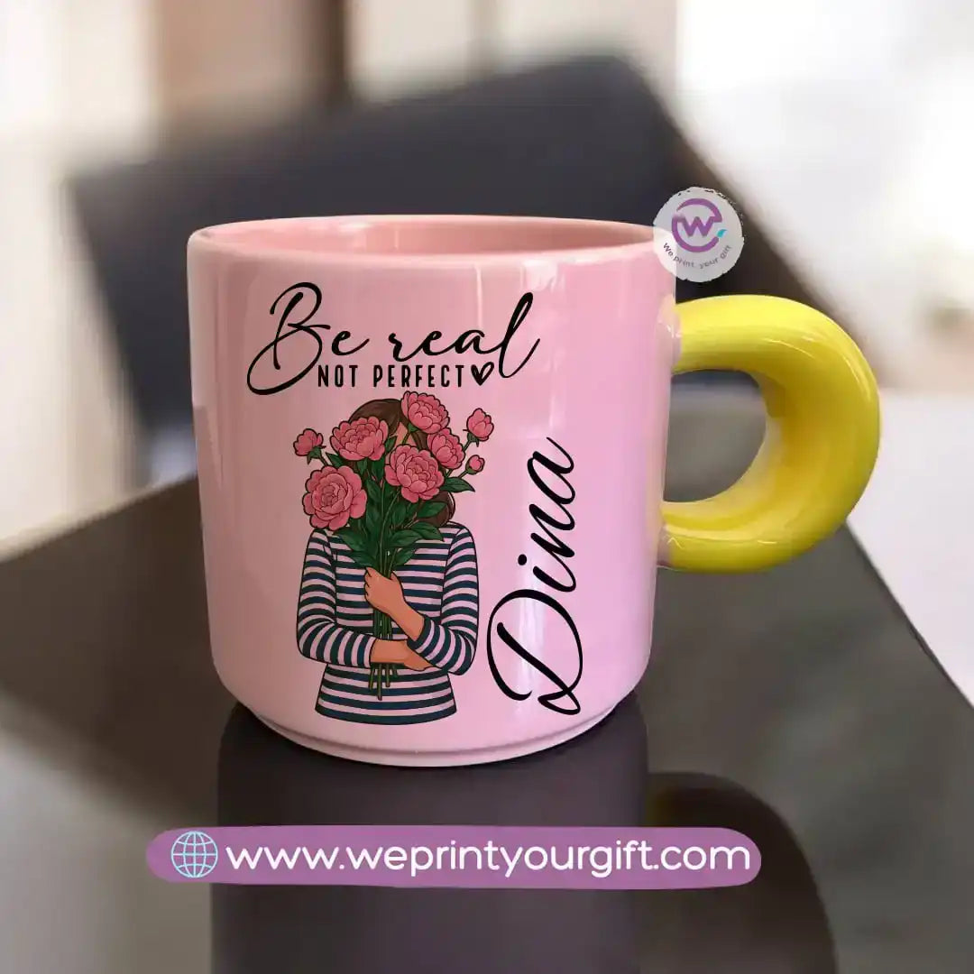 Round handle mug - Motivational designs