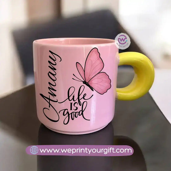 Round handle mug - Motivational designs