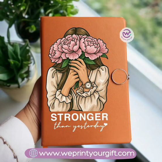 دفتر ملاحظات مخصص - دفتر ملاحظات جلدي - زهري