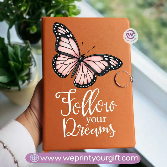 دفتر ملاحظات مخصص - دفتر ملاحظات جلدي - زهري