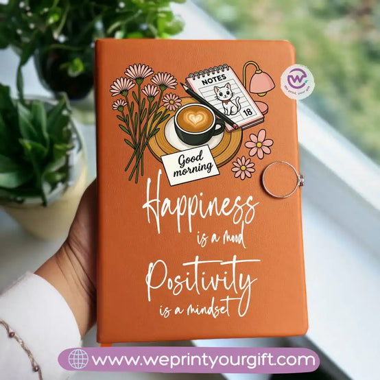 دفتر ملاحظات مخصص - دفتر ملاحظات جلدي - زهري