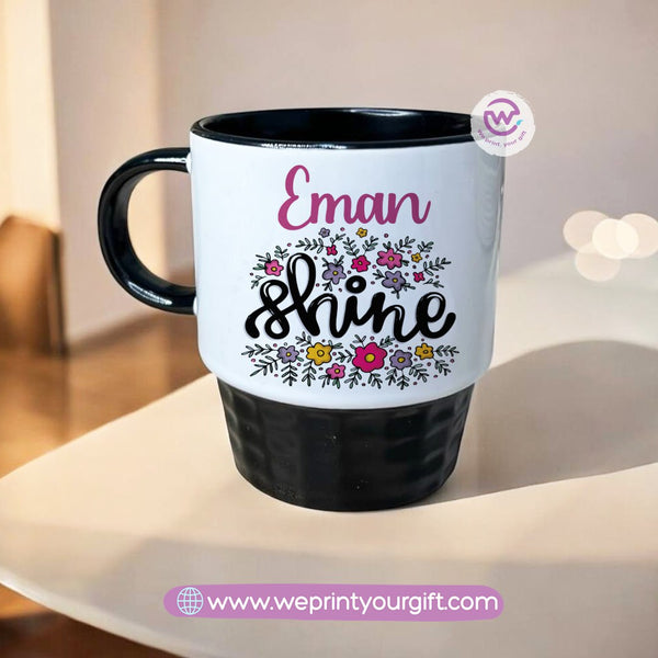 Personalized mug- Ribbed- Motivation