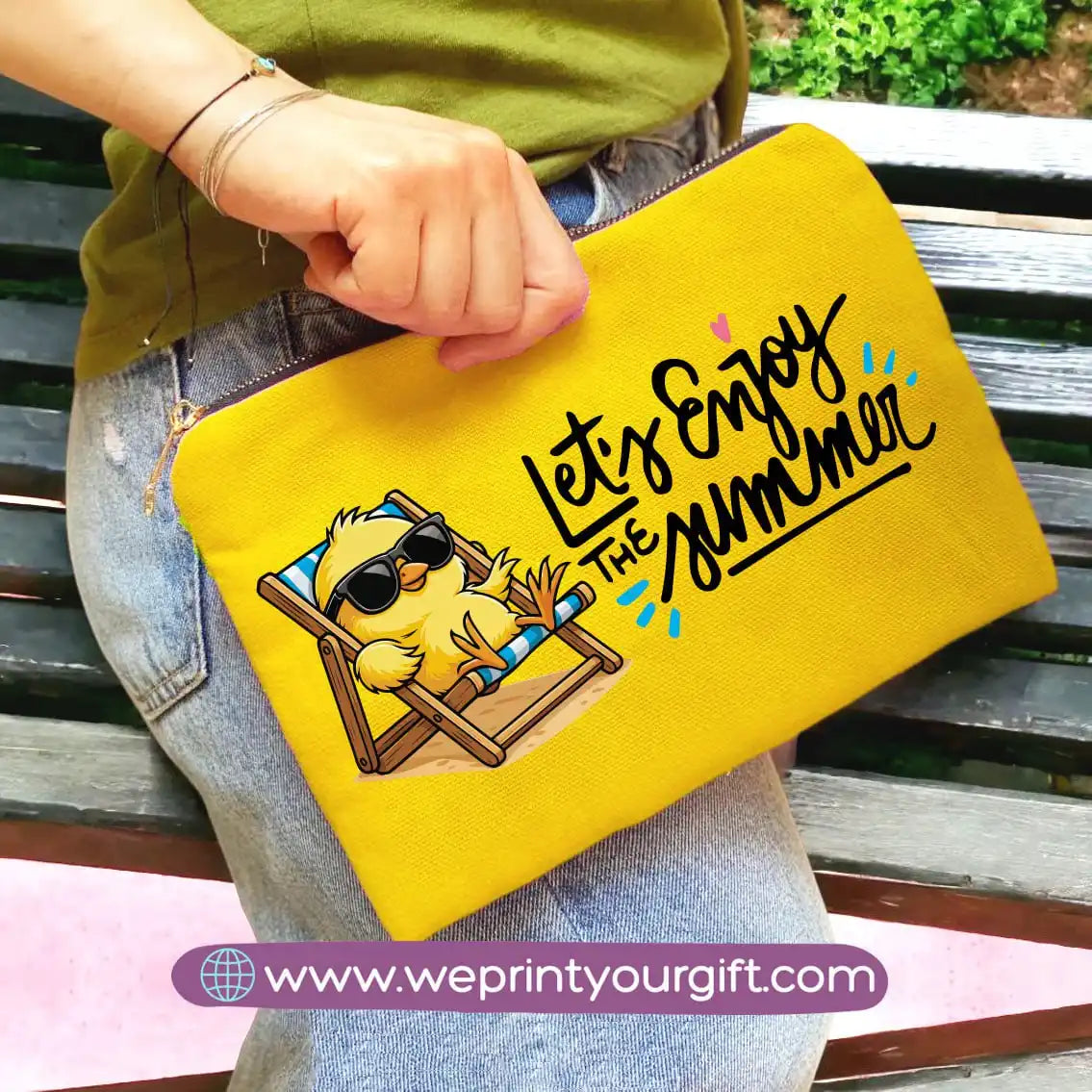 custom makeup clutch- Summer