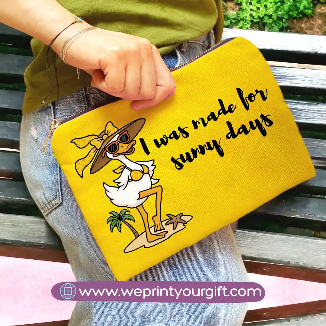 custom makeup clutch- Summer