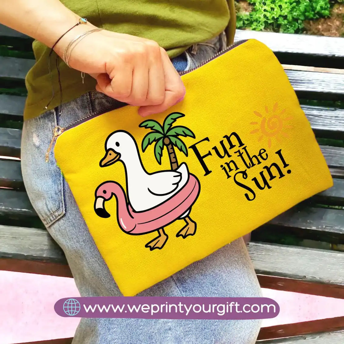 custom makeup clutch- Summer