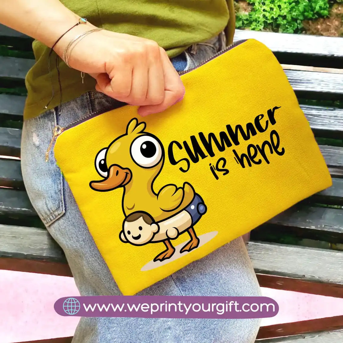 custom makeup clutch- Summer