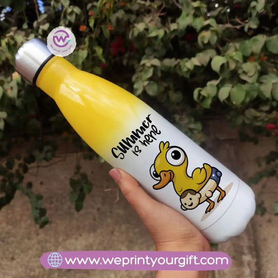 Stainless steel water bottle- Mixed color- Summer