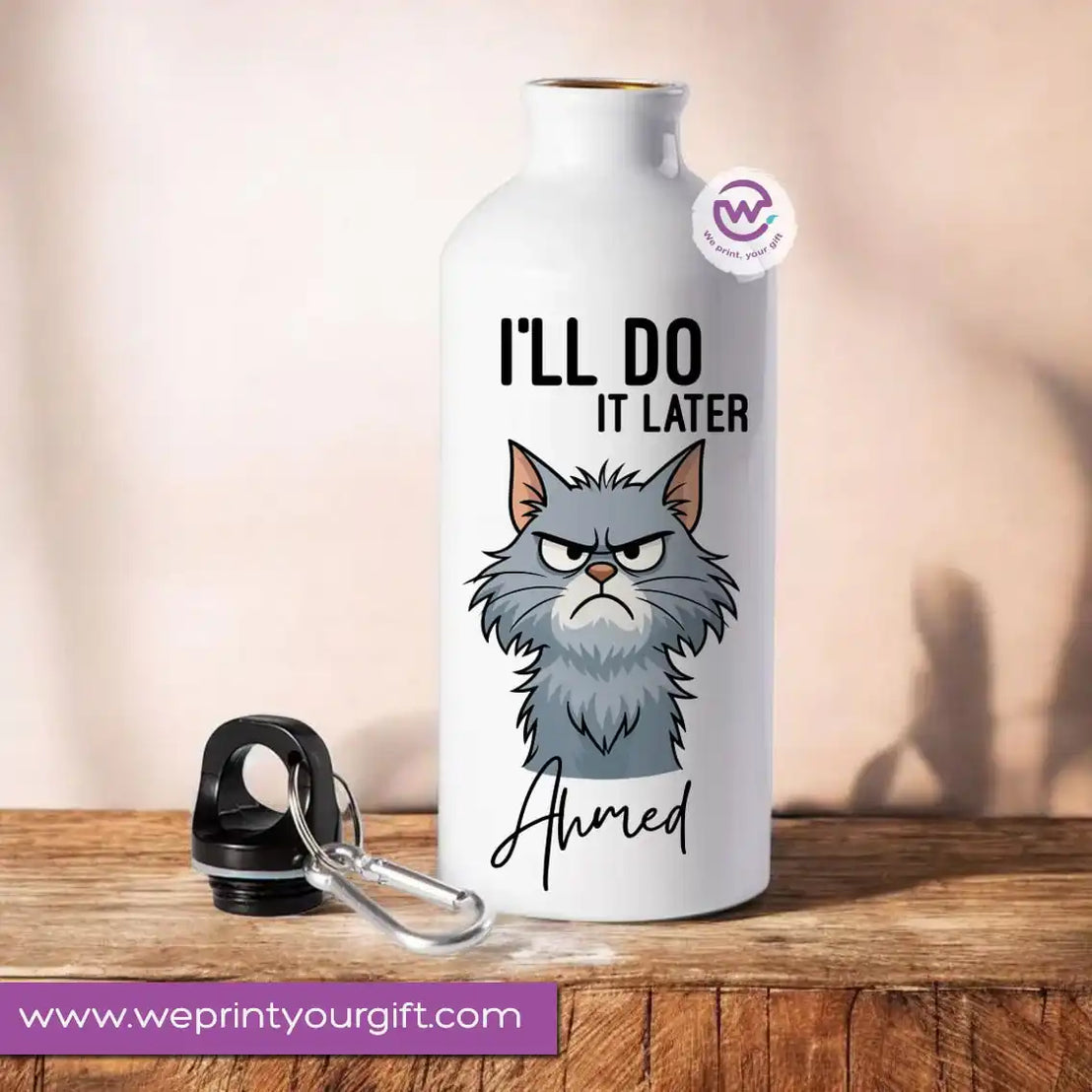 Custom Water Bottle - Cat