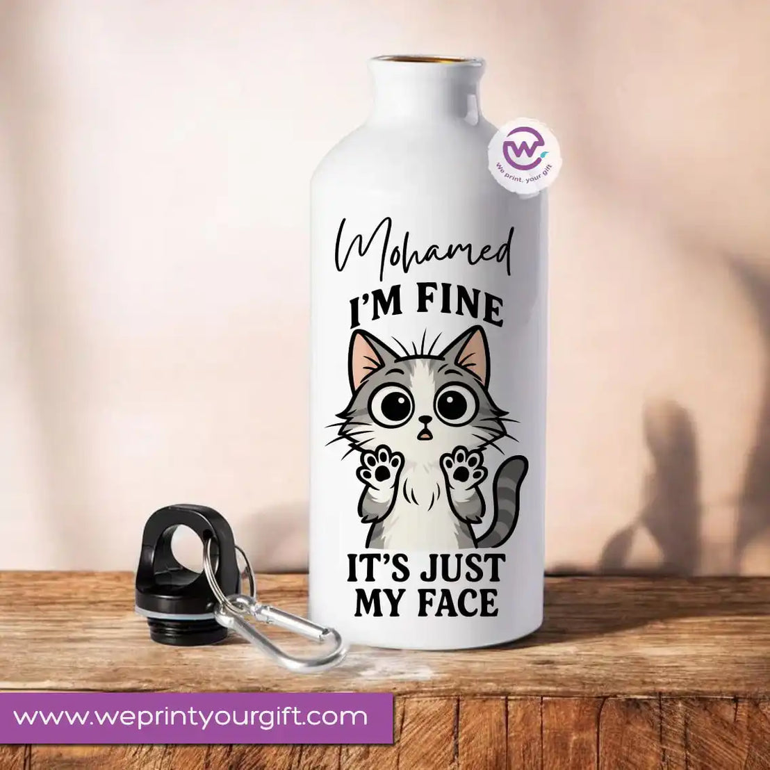 Custom Water Bottle - Cat
