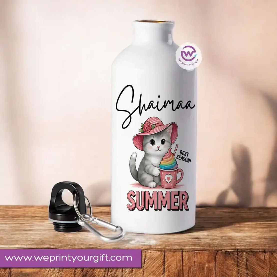 Custom Water Bottle - Cat