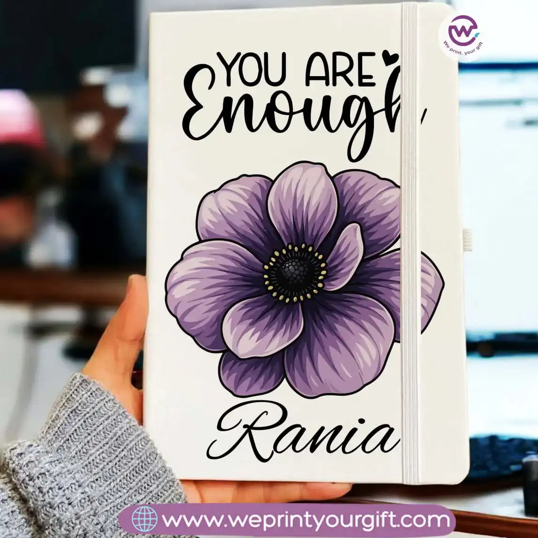 دفتر ملاحظات شخصي - دفتر ملاحظات مطاطي - أسماء