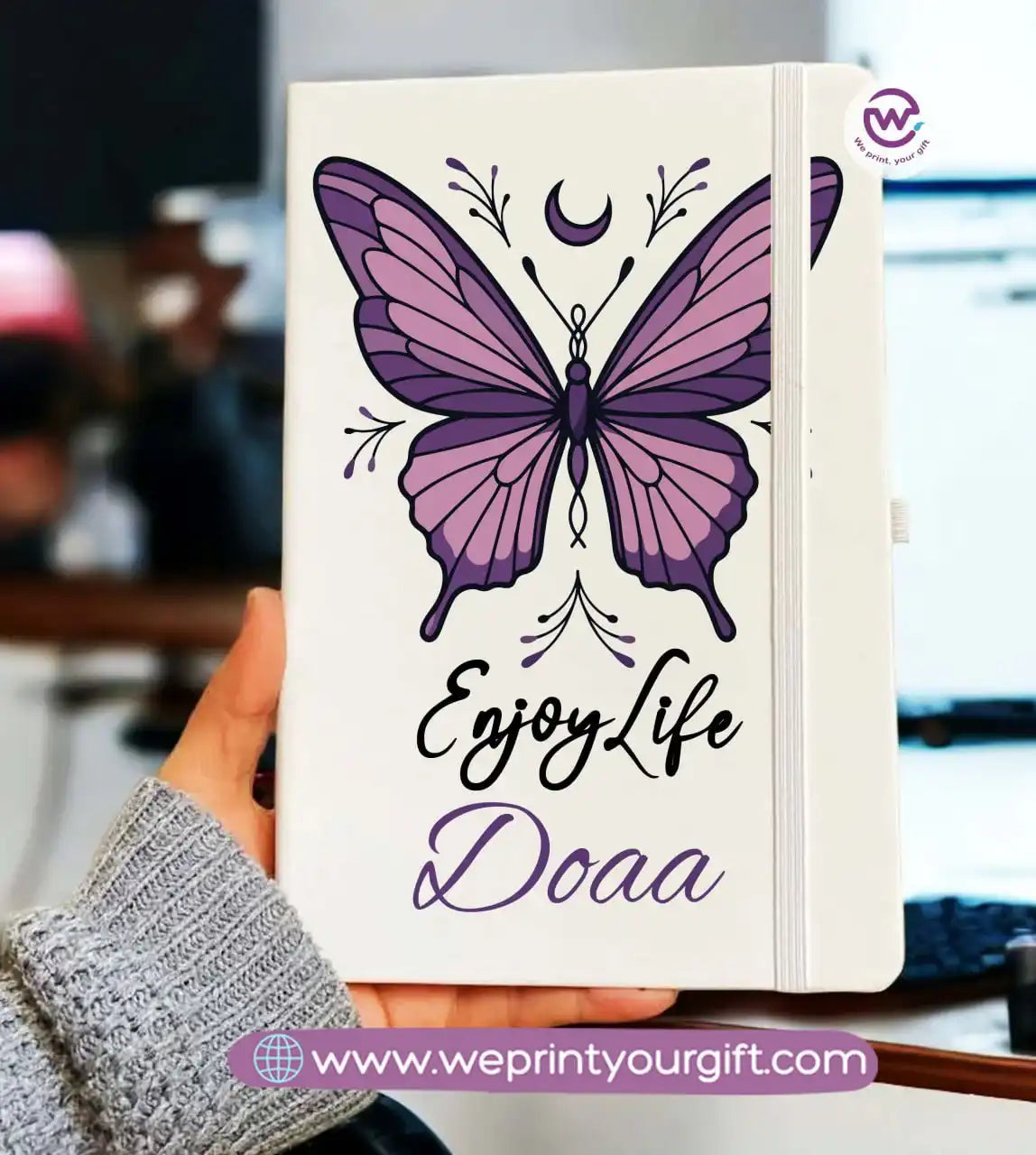 دفتر ملاحظات شخصي - دفتر ملاحظات مطاطي - أسماء