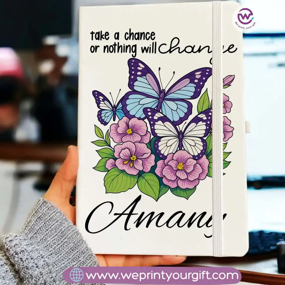 دفتر ملاحظات شخصي - دفتر ملاحظات مطاطي - أسماء